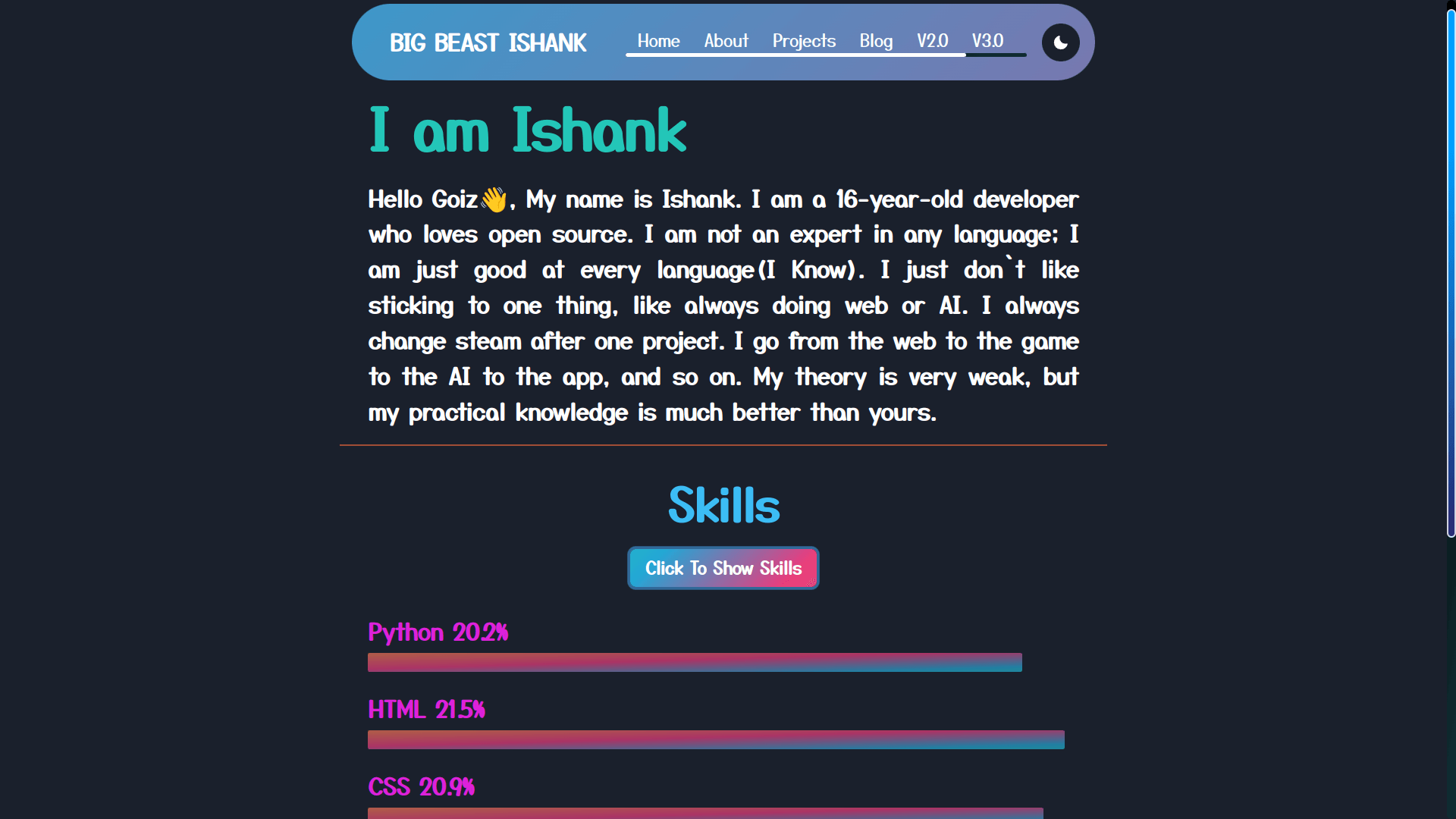 BBI First Portfolio site