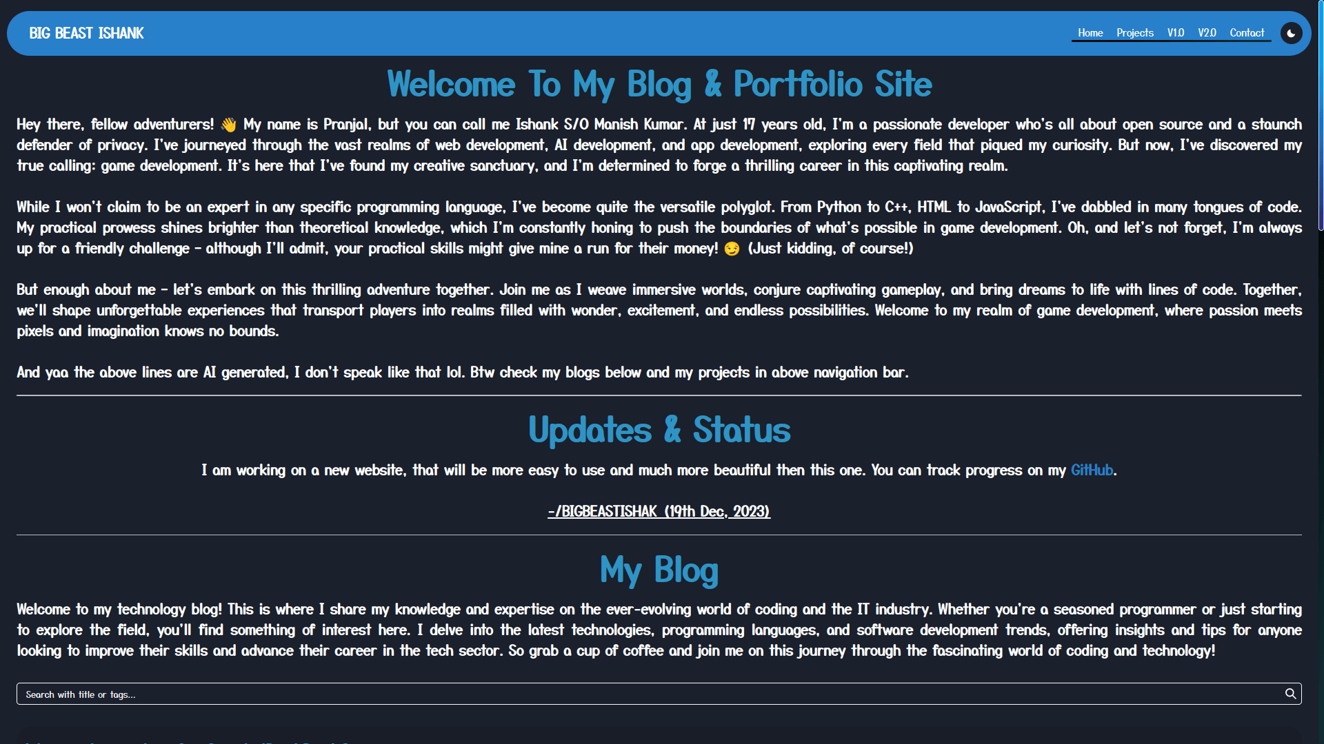 BBI Blog Site